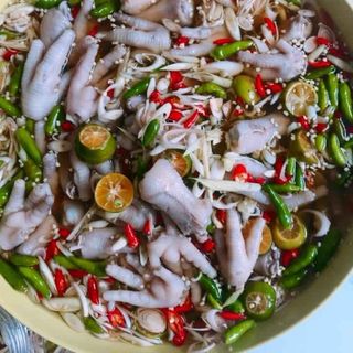 Chân gà ngâm xả tắc siêu ngon