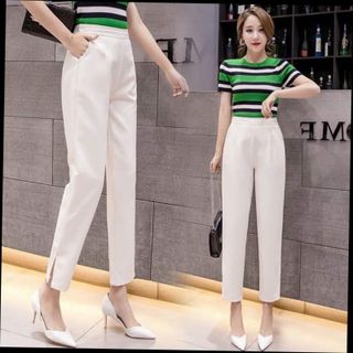Quần xẻ gấu phong cách thời thượng
