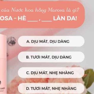 Toner hoa hồng Marosa