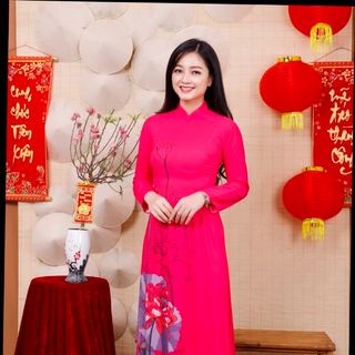 ÁO DÀI TẰM SEN MỀM MẠI