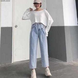 DK0151- QUẦN JEANS SUÔNG XANH giá sỉ