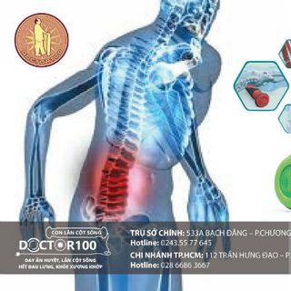 Con lăn Doctor100 - hỗ trợ điều trị đau lưng thoái hóa cột sống đau thần kinh tọa