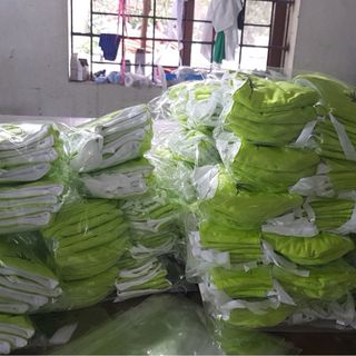 xưởng may khẩu trang vải có in logo