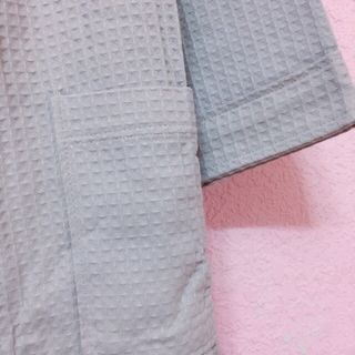 Áo choàng tắm cao cấp - xám tổ ong