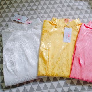 ÁO DÀI GẤM TƠ HỒNG