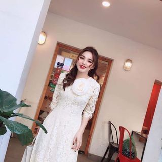 ÁO DÀI REN BE 4 TÀ