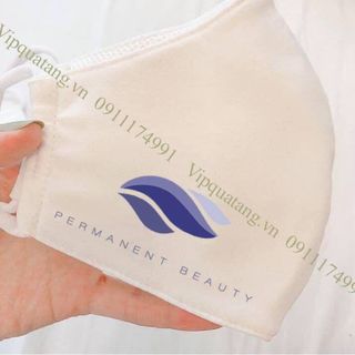 khẩu trang vải 3 lớp có in logo