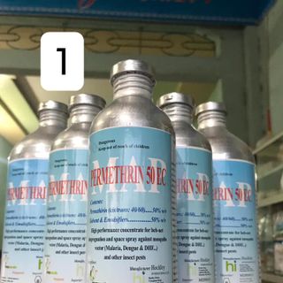Thuốc diệt Côn trùng Chai Nhôm - Chế phẩm MAP Permethrin 50EC - 500ml