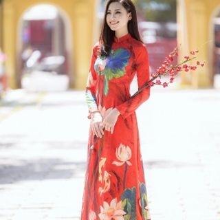 BỘ SƯU TẬP ÁO DÀI TẰM NGŨ SEN CHẤM NHŨ