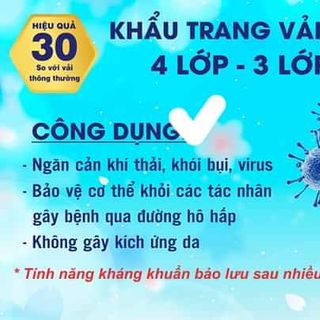 Khẩu Trang Vải Kháng Khuẩn - Hàng Chuẩn - - Giá Ưu Đãi giá sỉ