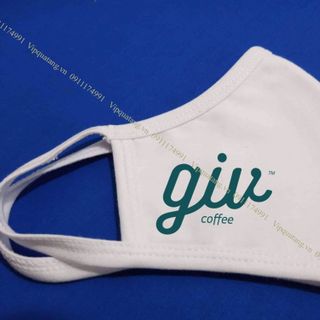 khẩu trang vải 2 lớp có in logo theo yêu cầu