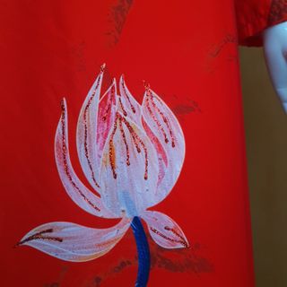 BỘ SƯU TẬP ÁO DÀI TẰM NGŨ SEN CHẤM NHŨ