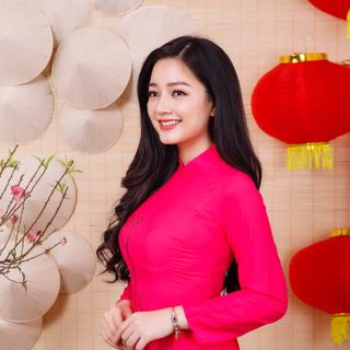 ÁO DÀI TẰM SEN HỒNG