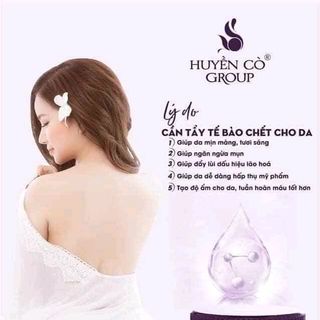 tẩy tế bào chết Huyền Cò