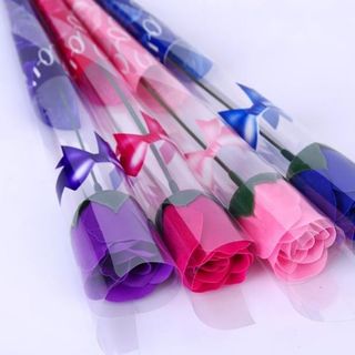 Hoa hồng sáp thơm nguyên cây đủ màu 6k