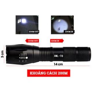 ĐÈN PIN SIÊU SÁNG THẾ HỆ MỚI XML-T6