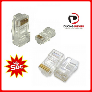 Đầu mạng RJ45 Nhựa 100 cái giá sỉ