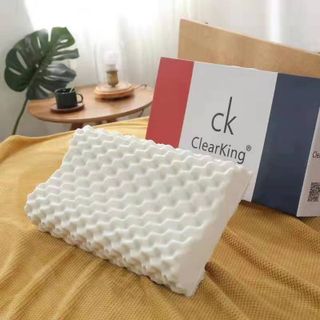 Full box- Gối cao su non clear king 2 lớp áo gối- cho người mất ngủ đau mỏi vai gáy và ngủ ngáy giá sỉ