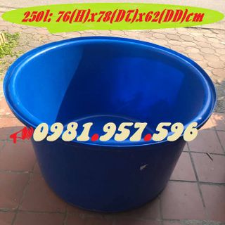 Bể nhựa tròn nuôi cá bể nhựa nuôi hải sản thùng nuôi tôm