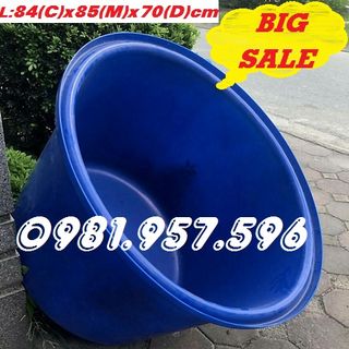 Bể nhựa tròn nuôi cá bể nhựa nuôi hải sản thùng nuôi tôm
