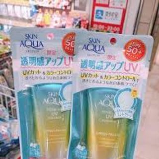 Kem chống nắng nâng tông cho da mụn nhạy cảm Skin Aqua Color Control 80g
