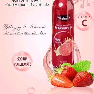 sữa tắm dâu tây Huyền Cò