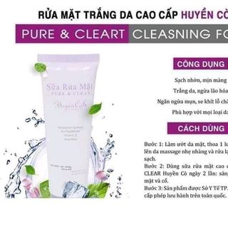 sữa rửa mặt huyền cò