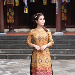 ÁO DÀI LIỀN THÂN LỤA Ý