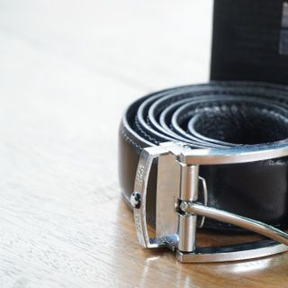 Thắt Lưng Montblanc Nam Khóa Kim Dây Da Mặt Vuông 2 màu