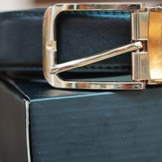 Thắt Lưng Montblanc Nam Khóa Kim Dây Da Mặt Vuông 2 màu
