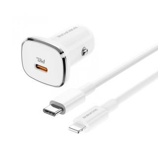 Bộ Cóc Cáp Sạc Xe Hơi Borofone BZ12B Chuyểm từ Cổng Type-C sang Lightning PD30
