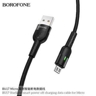 Dây cáp sạc tự ngắt BU17 Borofone cổng Micro 12m
