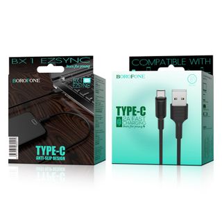 Dây cáp sạc truyền và đồng bộ dữ liệu BX1 EzSync Borofone cổng Type-C 1m