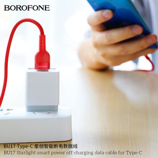 Dây cáp sạc tự ngắt BU17 Borofone cổng Type-C 12m