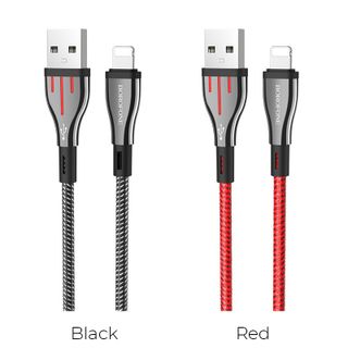 Dây cáp sạc truyền dữ liệu BU23 Borofone cổng Lightning 12m