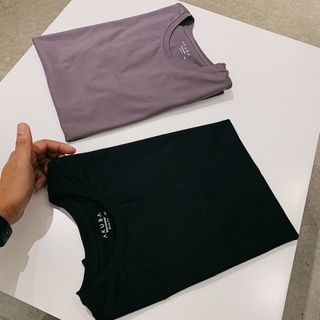 Áo thun nam trơn slimfit AKUBA-J515