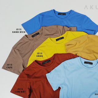 Áo thun nam trơn slimfit AKUBA-J515