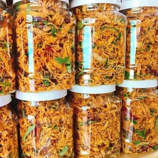 KHÔ GÀ LÁ CHANH hộp 500gram giá sỉ