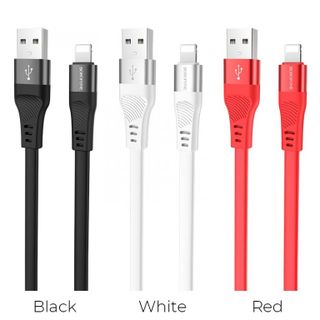 Dây cáp sạc truyền dữ liệu BU18 Borofone cổng Lightning 12m