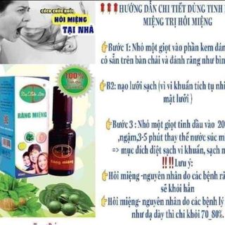 TINH DẦU TRỊ SÂU RĂNG HÔI MIỆNG DẠ THẢO LIÊN
