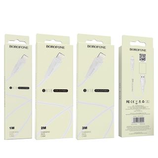 Dây cáp sạc truyền dữ liệu BX18 Borofone cổng Lightning 3m