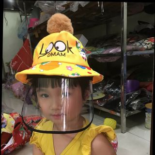 Mũ chống giọt bắn corona cho bé gái