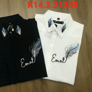 SƠ MI NAM ĐEN TRẮNG IN HỌA TIẾT