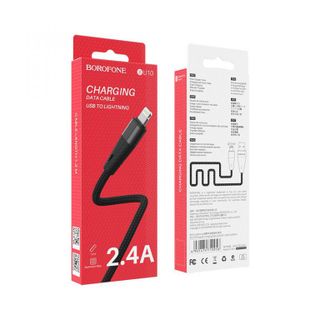Dây cáp sạc truyền dữ liệu BU10 Borofone cổng Lightning 12m TPE