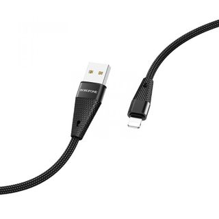 Dây cáp sạc truyền dữ liệu BU10 Borofone cổng Lightning 12m TPE