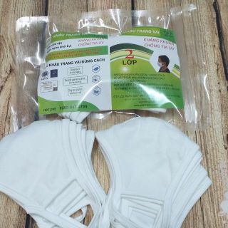 Khẩu Trang Vải 2 Lớp Chống Khuẩn Cao