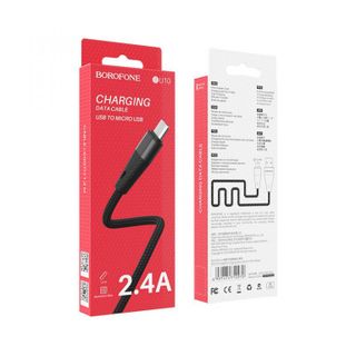 Dây cáp sạc truyền dữ liệu BU10 Borofone cổng Micro 12m TPE