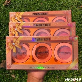 Set 3 Phấn Má Sivanna Colors Pretty Peach HF5049 144g