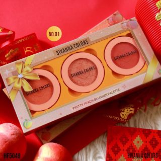 Set 3 Phấn Má Sivanna Colors Pretty Peach HF5049 144g