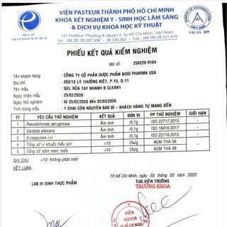 Gel rửa tay khô B Clean